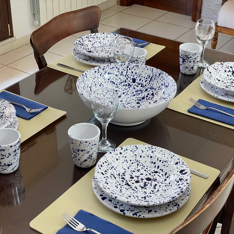 Set da portata Smambriato Blu
