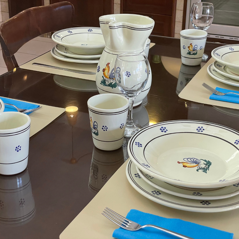 Set Vino classico con Gallo